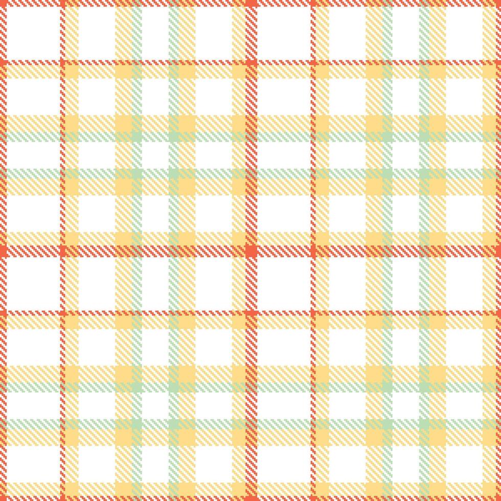 Modern Muted White Seamless Tartan Textile Design Variant 2628 vector