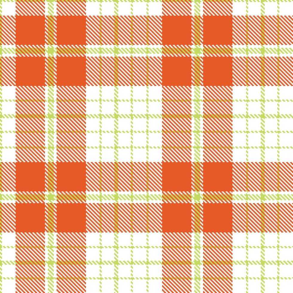 Deep White Seamless Tartan with Muted Pear accents Textile Design vector