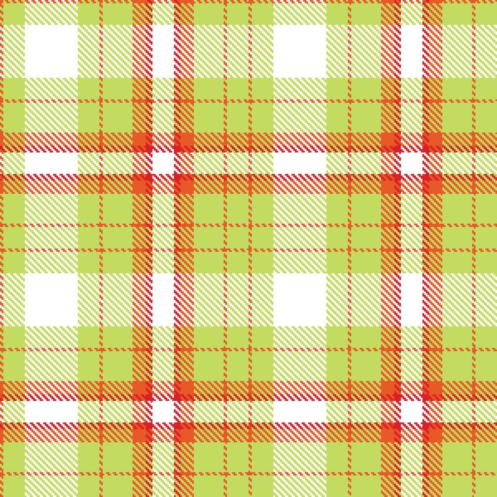 Modern Seamless Tartan in Cool Deep Orange tones Textile Design 386 vector