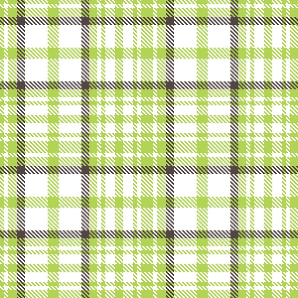 Modern Iridescent Light Lime Green Seamless Tartan Textile Design vector