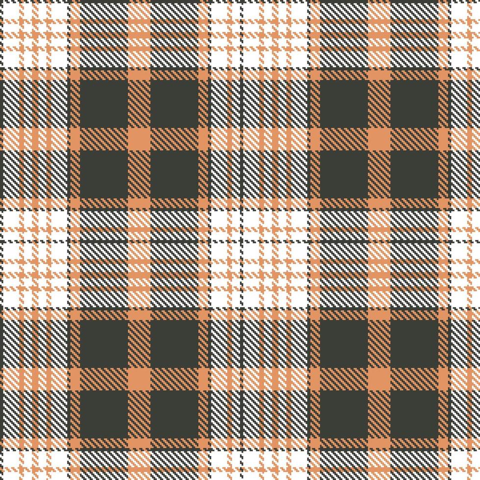 Modern Seamless Tartan in Rich Peach tones Textile Design Variant 2706 vector