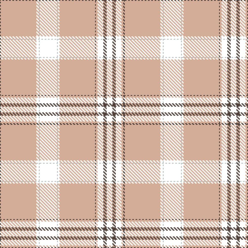Pale White and Soft Charcoal Grey Seamless Tartan Textile Design vector