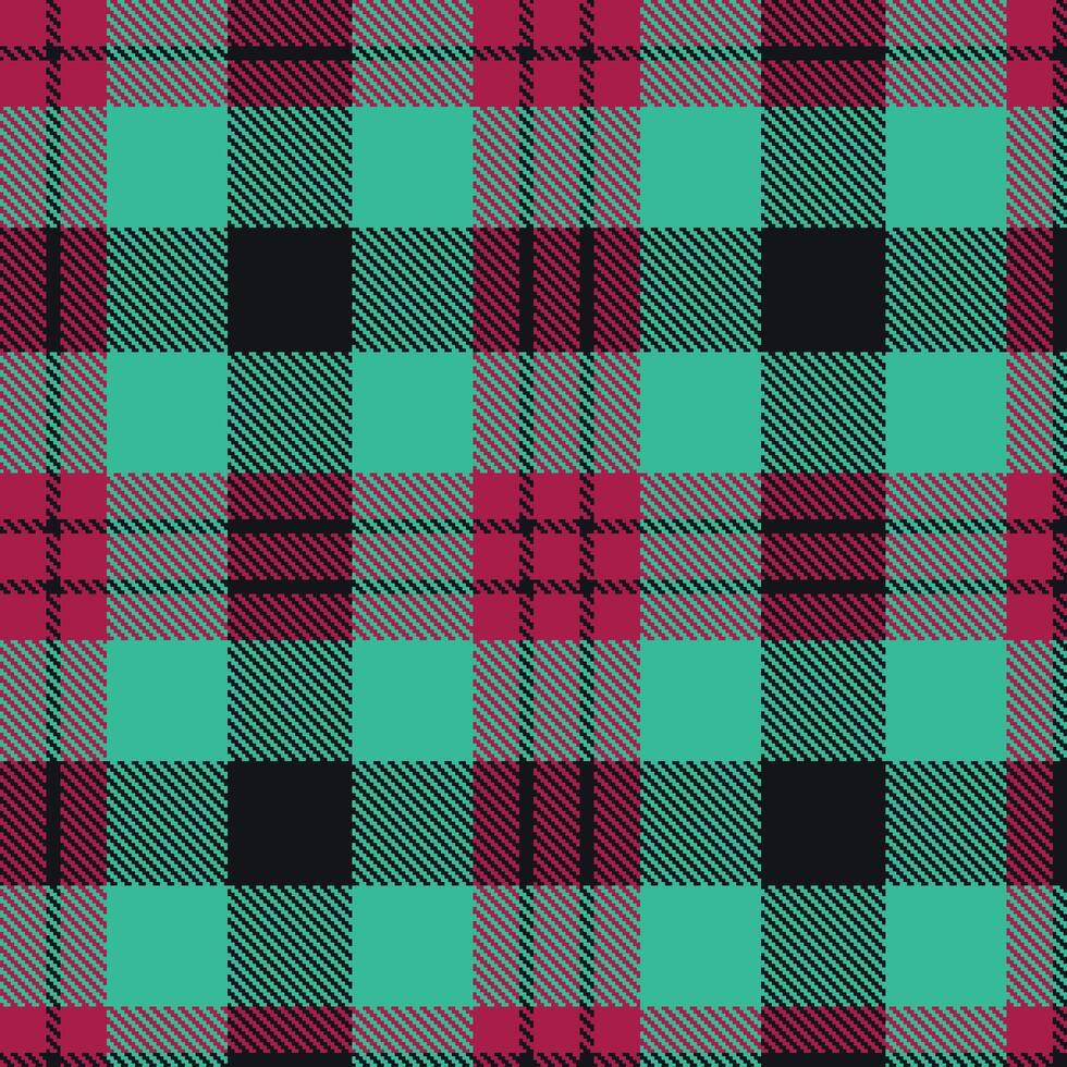 Modern Soft Purplish Red Seamless Tartan Textile Design vector