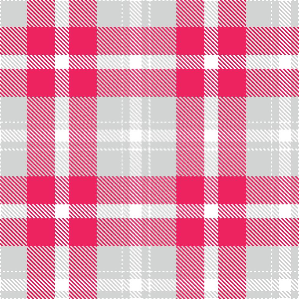 Dusty White Seamless Tartan with Metallic Silver accents Textile Design vector