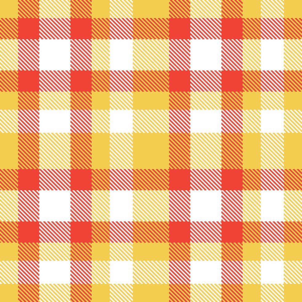 Modern Cool Maize Seamless Tartan Textile Design vector