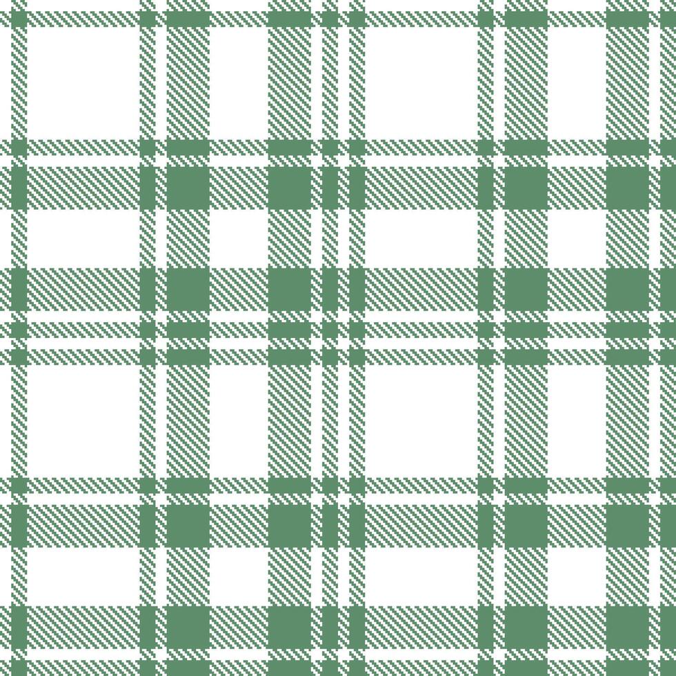 Iridescent White and Dusty Slate Green Seamless Tartan Textile Design vector