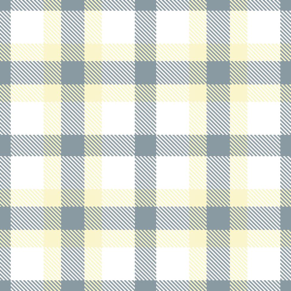 Bright Cool Grey Seamless Tartan with Deep White accents Textile Design 2 vector