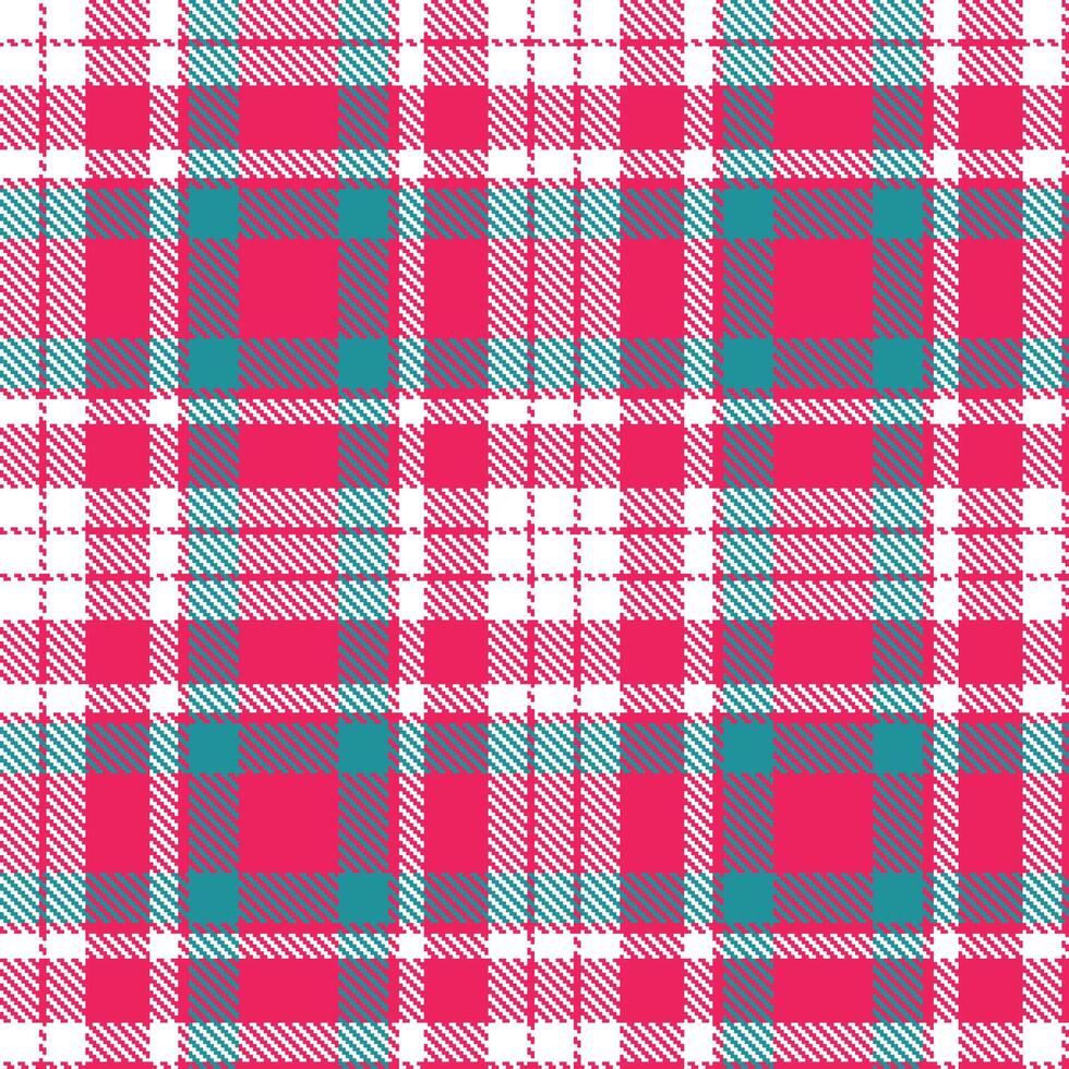 Iridescent Lipstick and Cool White Seamless Tartan Textile Design vector