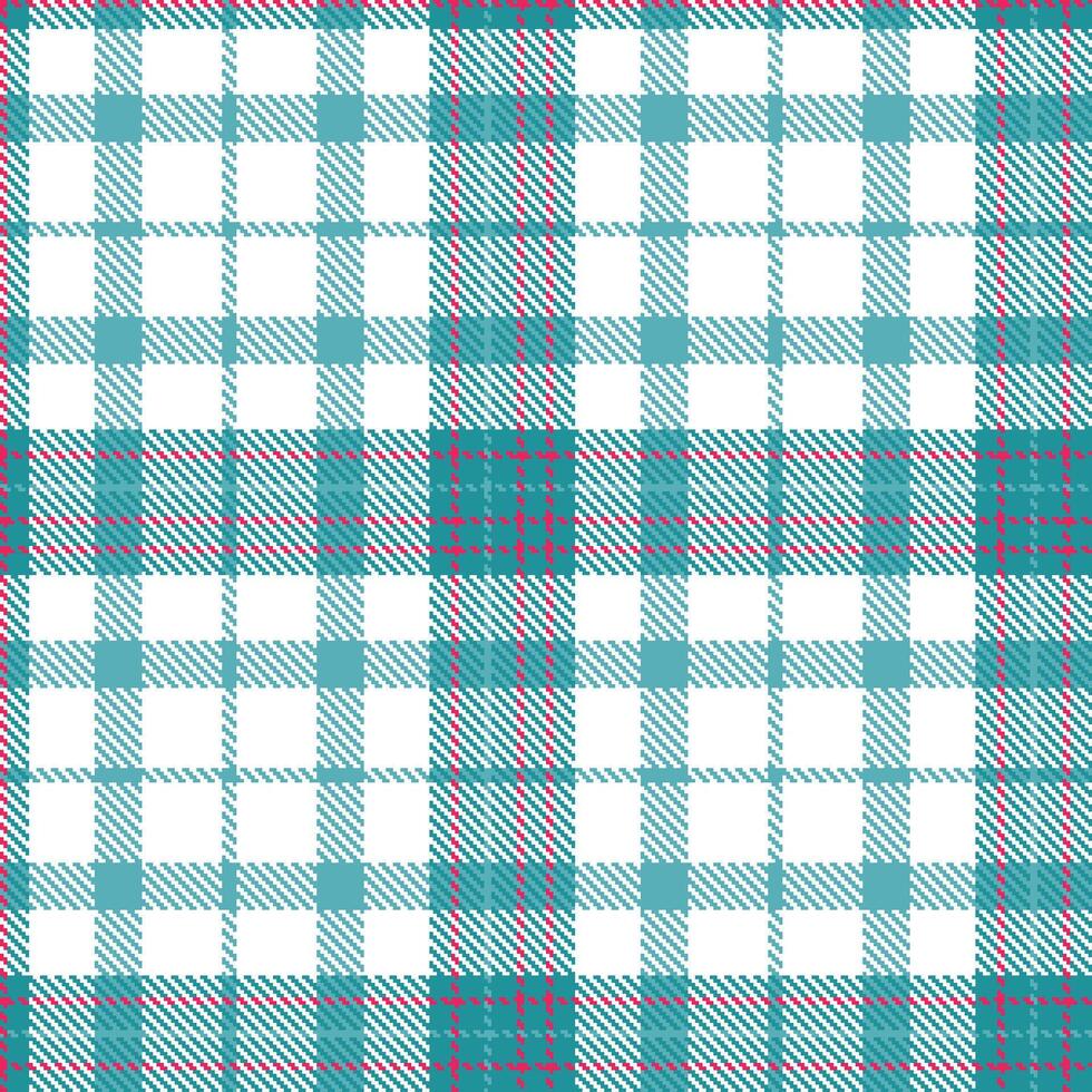 Modern Seamless Tartan in Iridescent Dark Cyan tones Textile Design Variant 2911 vector