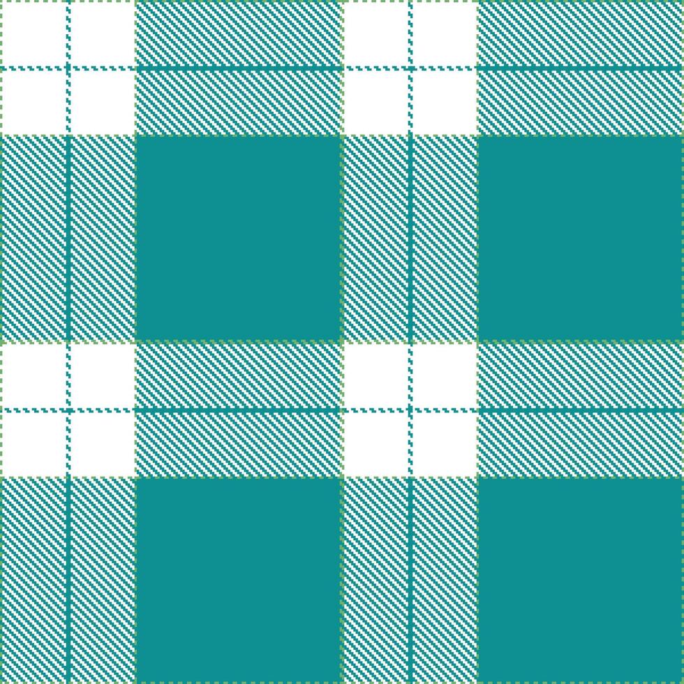 Modern Soft Faded Green Seamless Tartan Textile Design vector