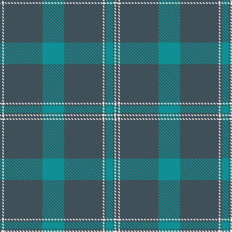 Soft Gunmetal Seamless Tartan with Deep White accents Textile Design vector