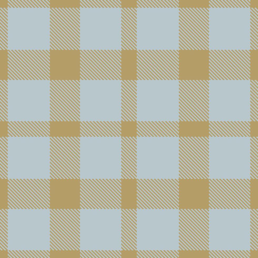 Deep Dark Beige Seamless Tartan with Rich Silver accents Textile Design vector