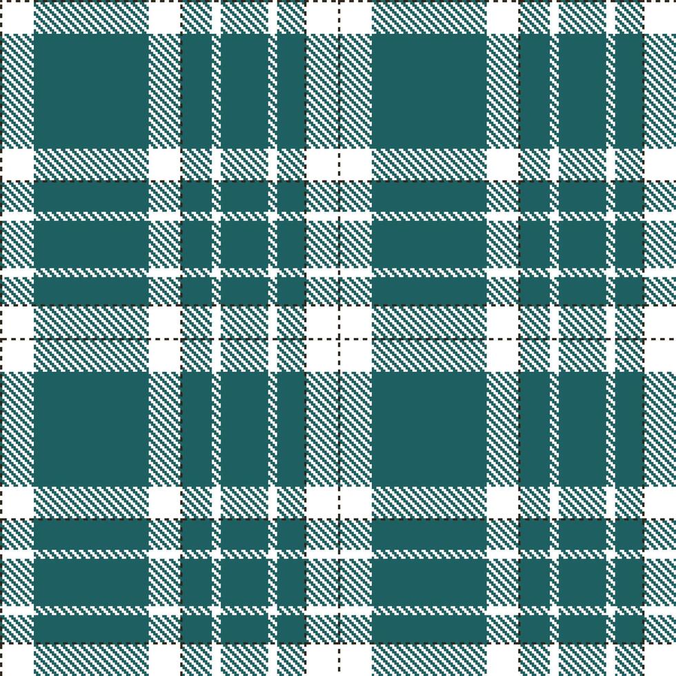Neon White and Dark Dark Turquoise Seamless Tartan Textile Design vector