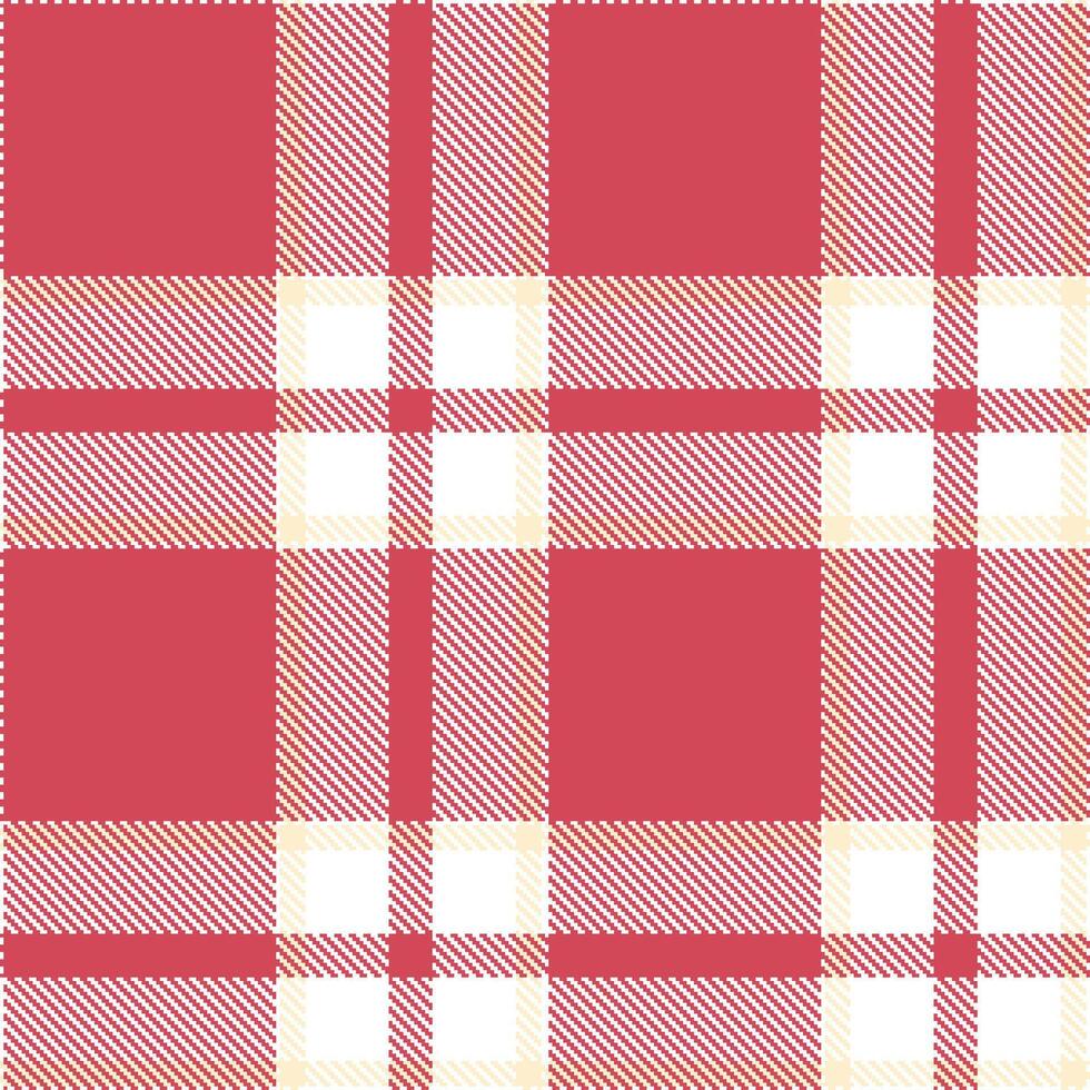 Modern Seamless Tartan in Soft White tones Textile Design 386 vector