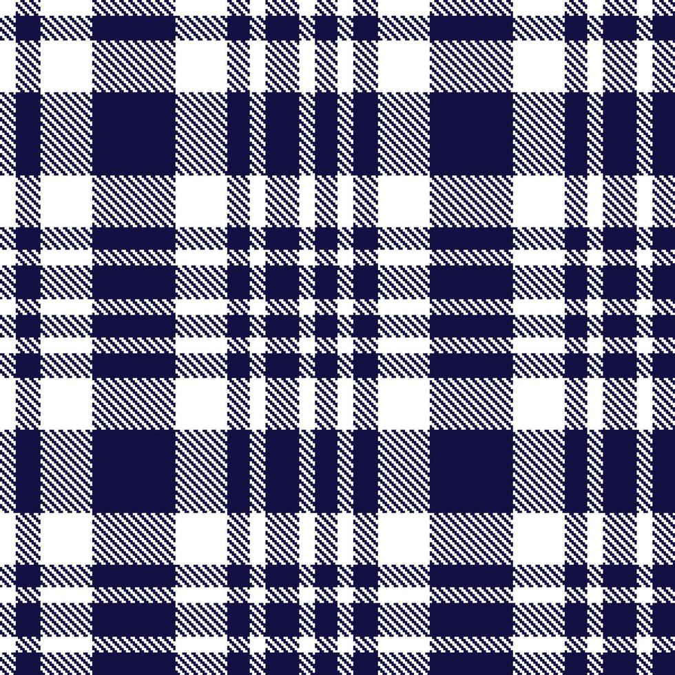 Modern Deep White Seamless Tartan Textile Design 386 vector
