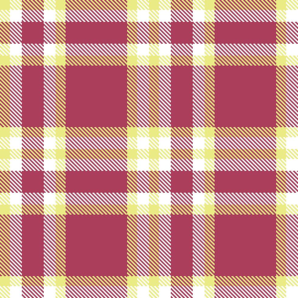 Modern Seamless Tartan in Vivid Manilla tones Textile Design vector