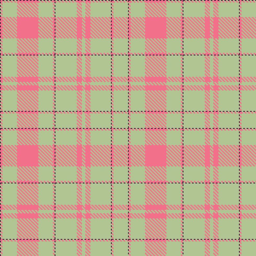 Modern Dark Carnation Seamless Tartan Textile Design vector