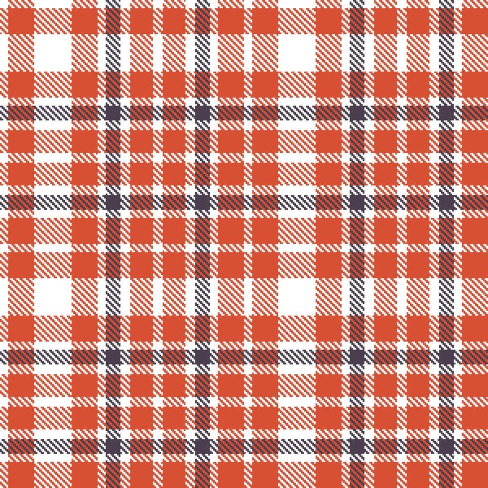 Modern Deep White Seamless Tartan Textile Design Variant 269 vector