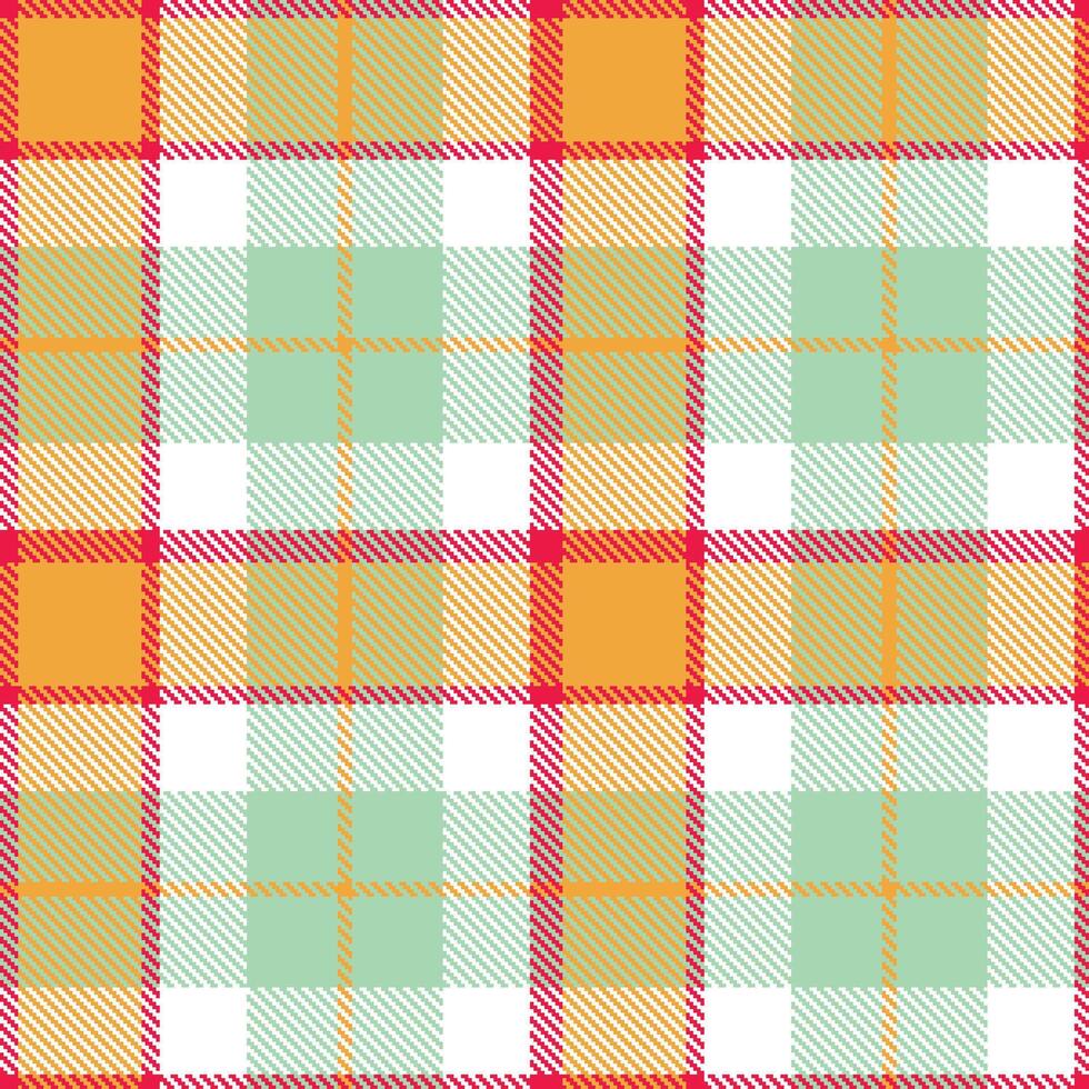 Modern Seamless Tartan in Rich Pinkish Red tones Textile Design vector
