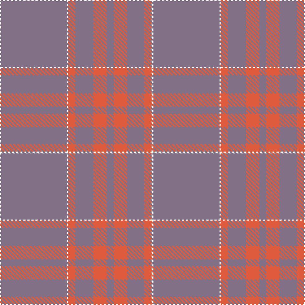 Modern Metallic Purple Grey Seamless Tartan Textile Design vector