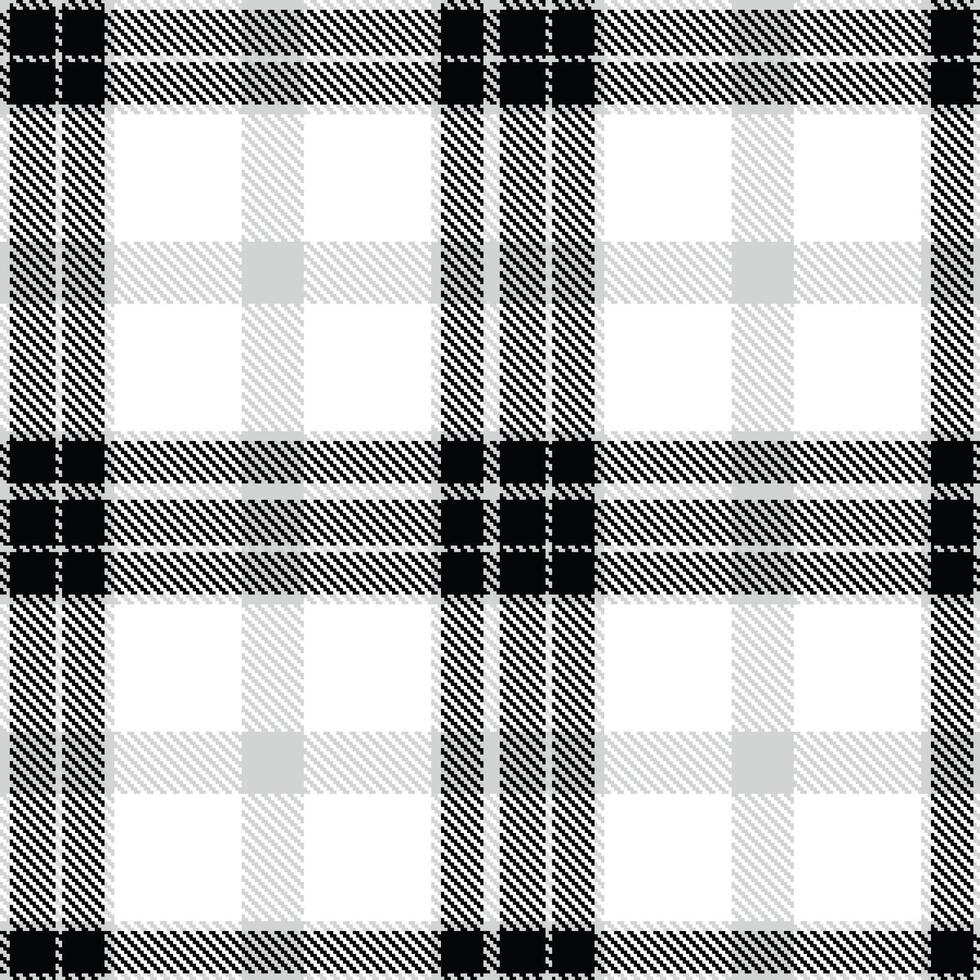 Modern Cool Silver Seamless Tartan Textile Design Variant 307 vector