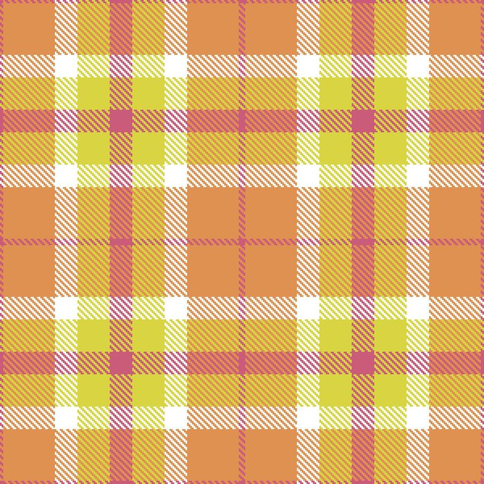 Modern Deep Rose Seamless Tartan Textile Design vector