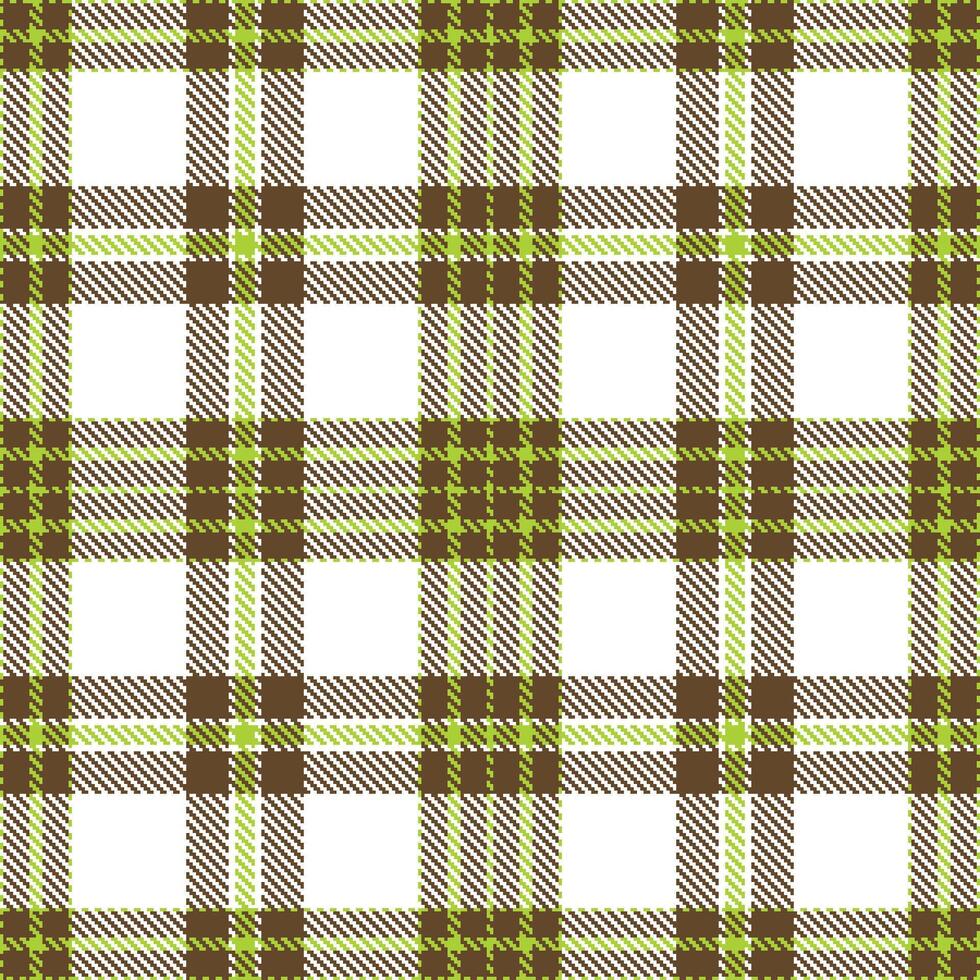 Modern Seamless Tartan in Deep Electric Lime tones Textile Design vector