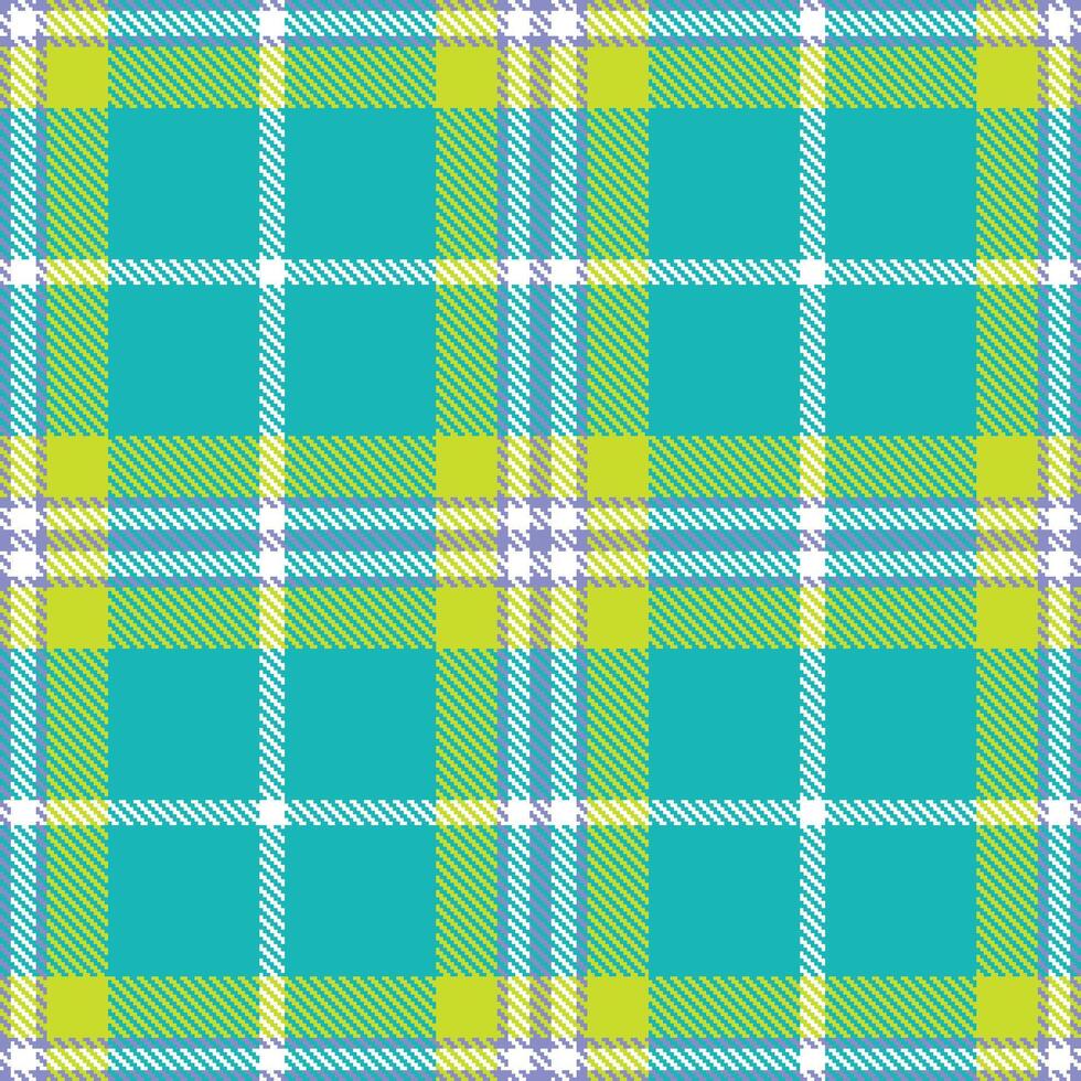 Modern Vivid Perrywinkle Seamless Tartan Textile Design vector