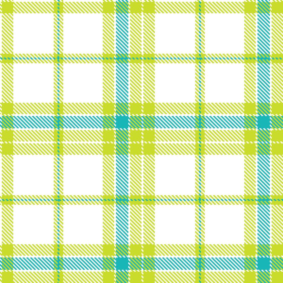 Modern Light White Seamless Tartan Textile Design Variant 405 vector