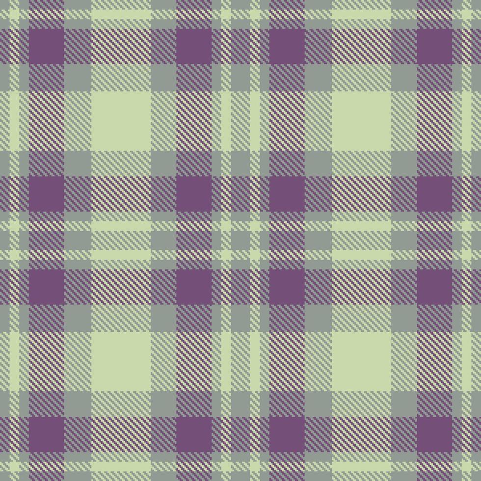 Modern Seamless Tartan in Light Grey tones Textile Design vector