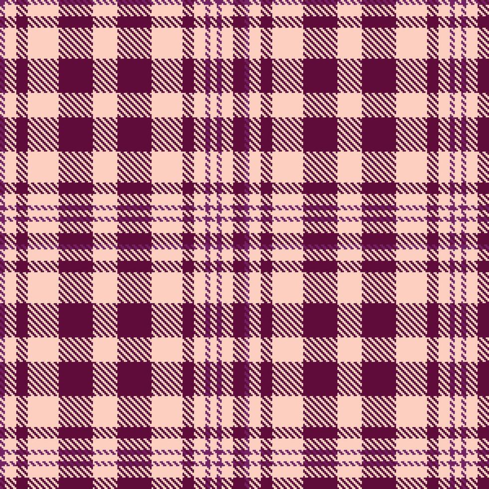 Modern Seamless Tartan in Cool Pale Rose tones Textile Design vector