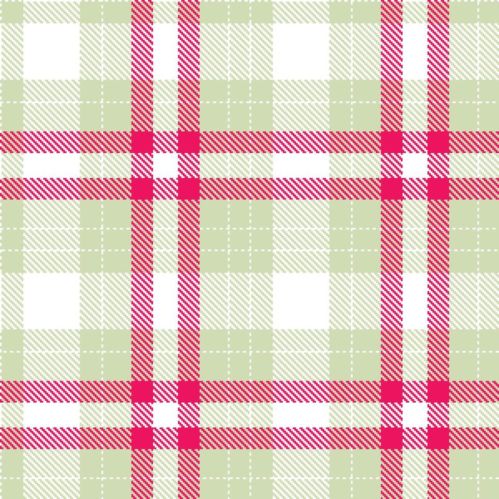 Deep White and Cool Beige Seamless Tartan Textile Design vector