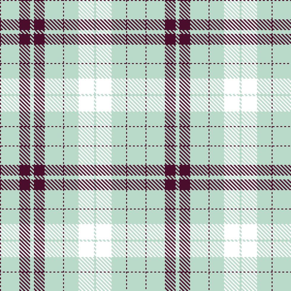 Muted Light Grey Seamless Tartan with Rich Dark Plum accents Textile Design vector