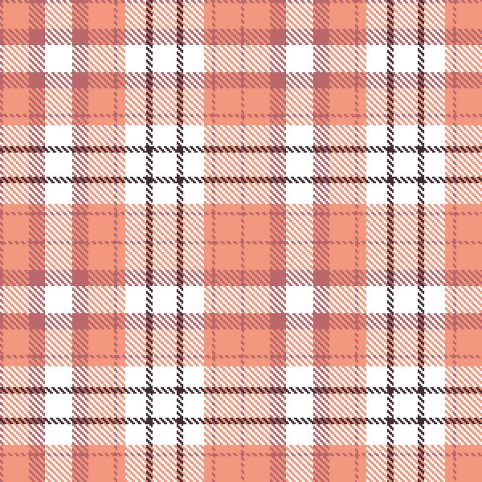Iridescent Dusky Rose Seamless Tartan with Cool Peachy Pink accents Textile Design vector