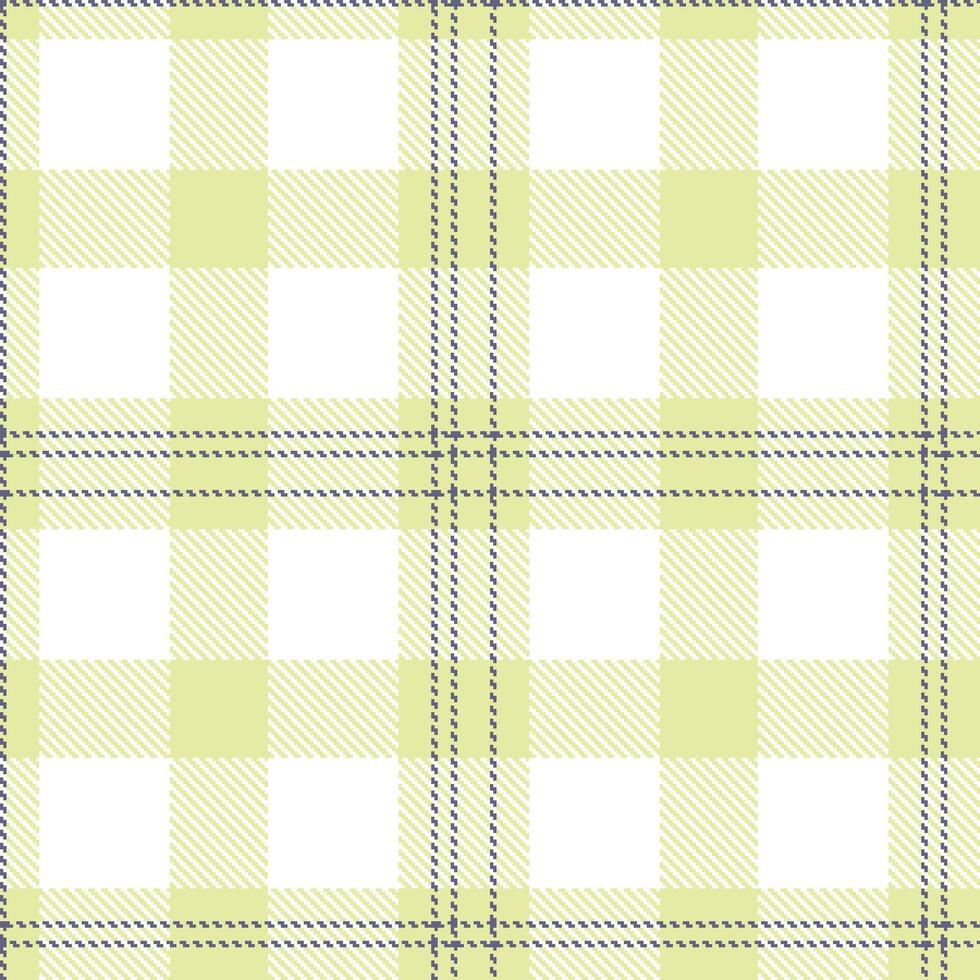 Modern Light Light Khaki Seamless Tartan Textile Design vector