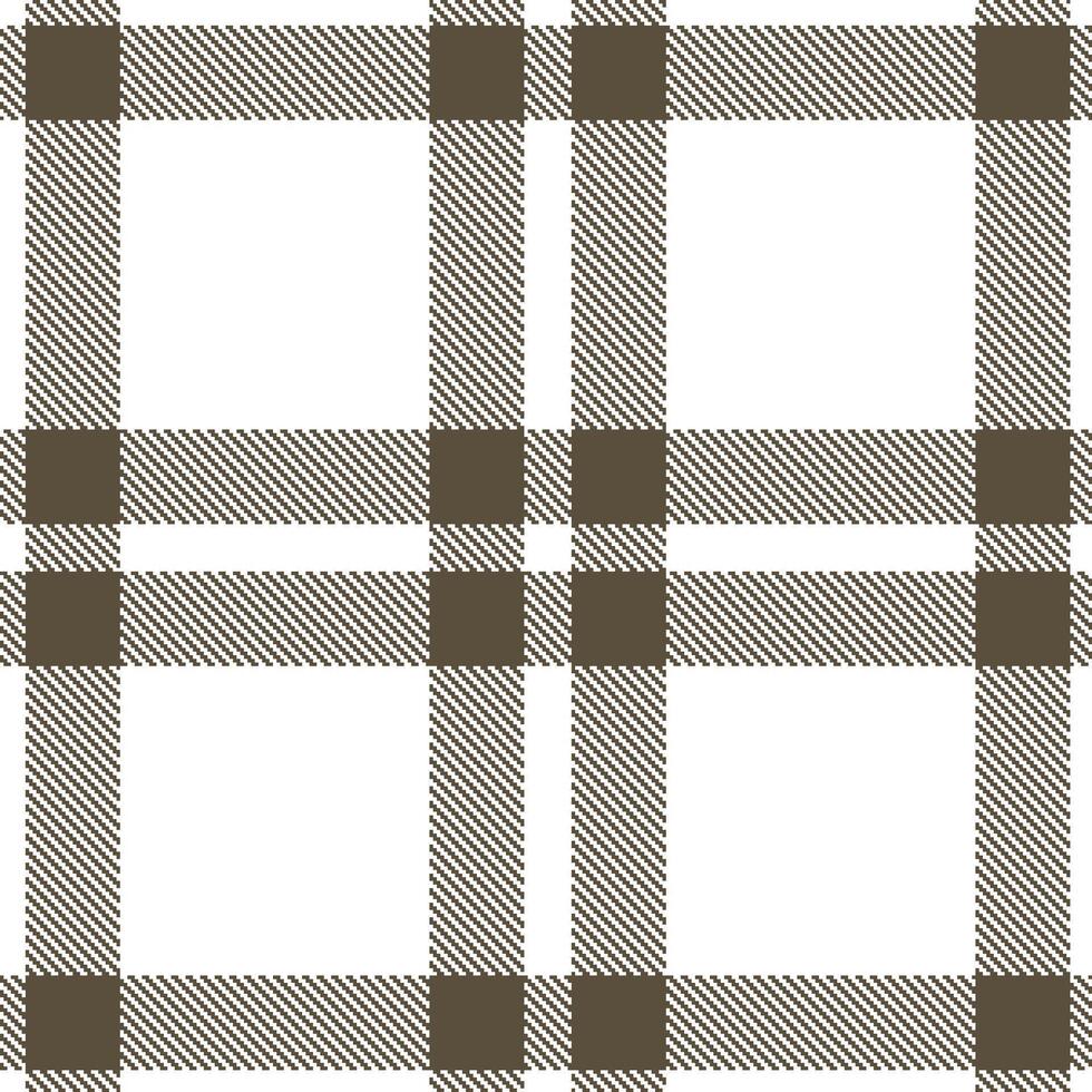 Neon White and Cool Greyish Brown Seamless Tartan Textile Design vector