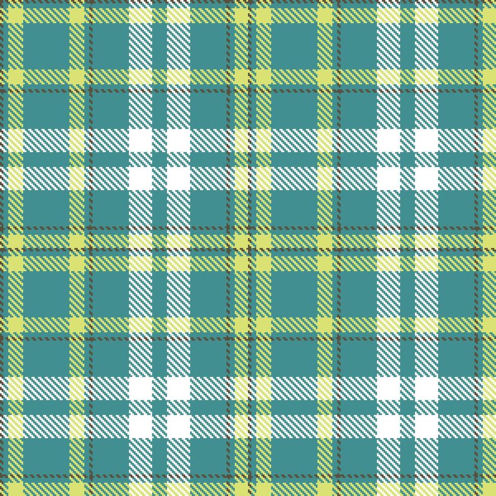 Modern Iridescent Dark Cyan Seamless Tartan Textile Design vector