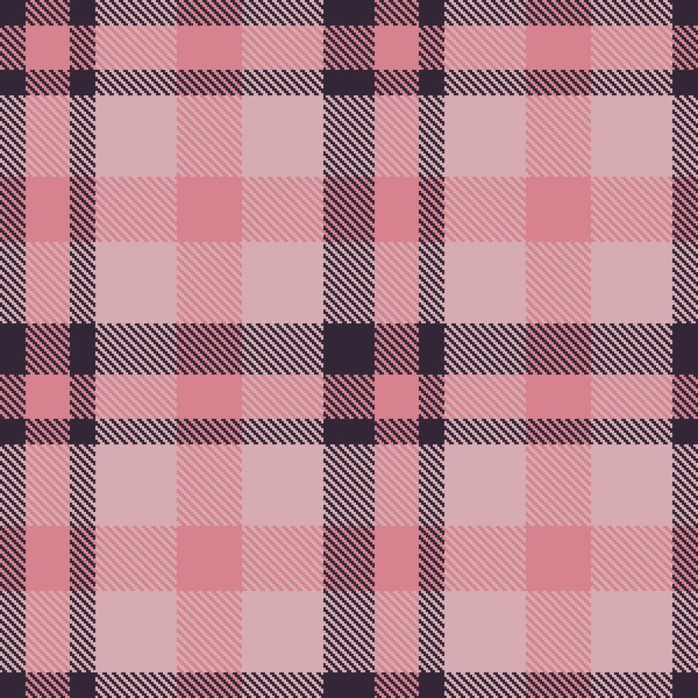 Modern Light Dark Seamless Tartan Textile Design 386 vector