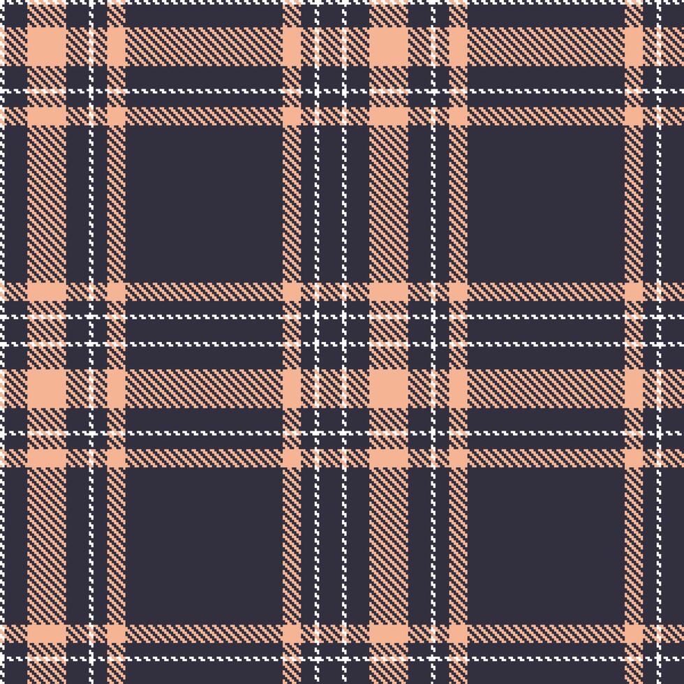 Modern Seamless Tartan in Light Dark tones Textile Design vector