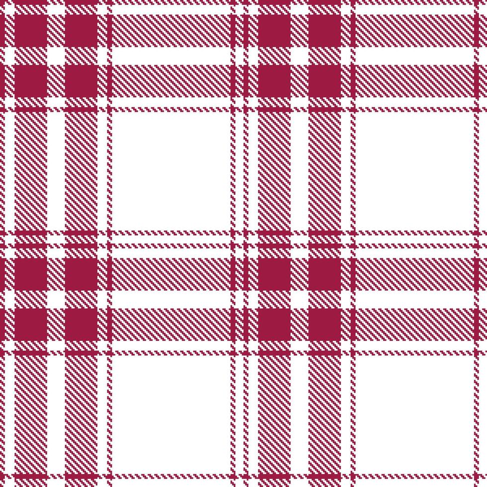 Modern Dusty Cranberry Seamless Tartan Textile Design vector