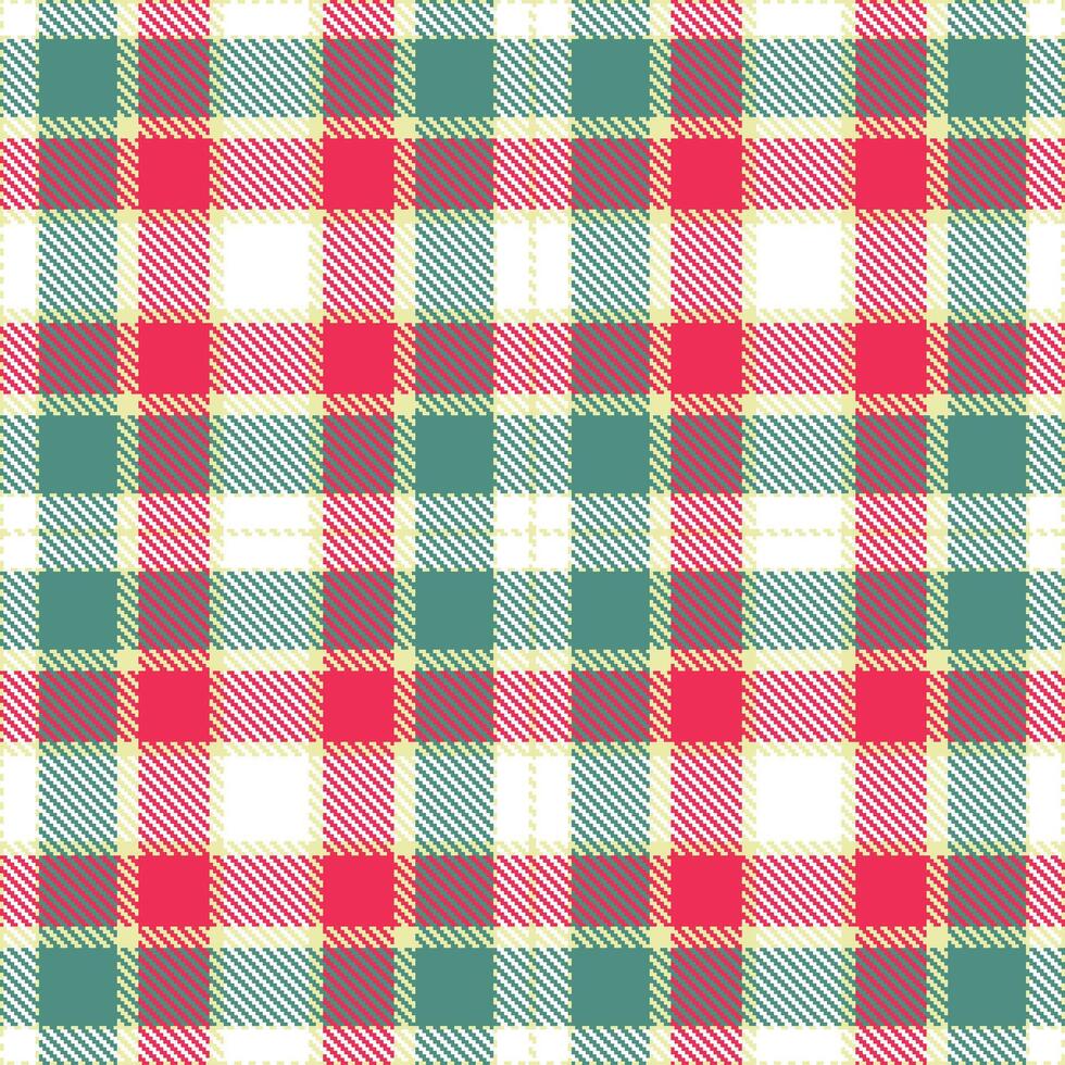 Neon Light Tan Seamless Tartan with Dark White accents Textile Design vector
