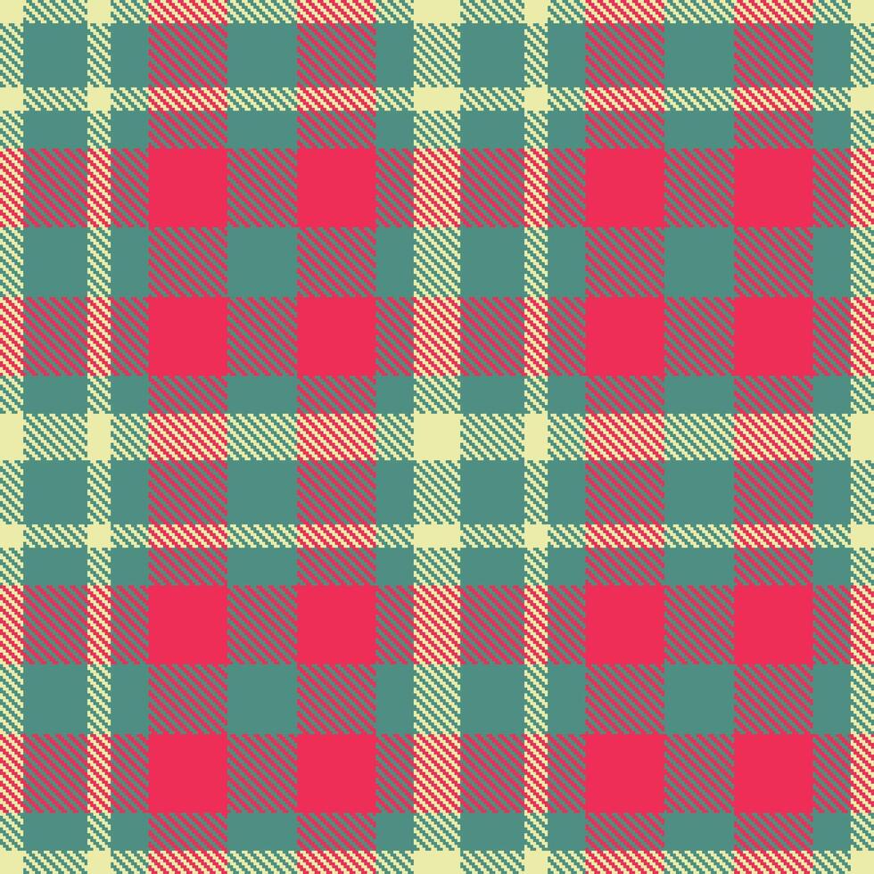 Light Dusty Teal and Deep Light Tan Seamless Tartan Textile Design vector