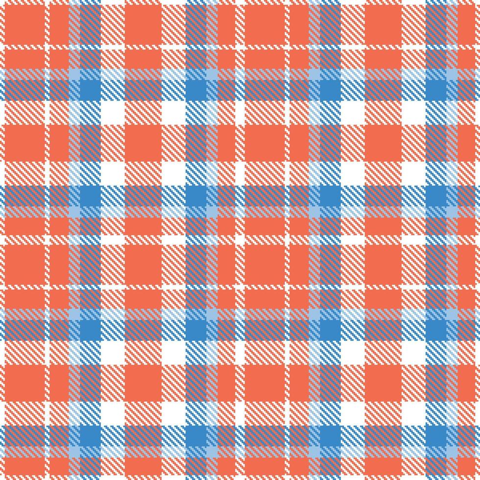 Modern Vivid White Seamless Tartan Textile Design Variant 927 vector