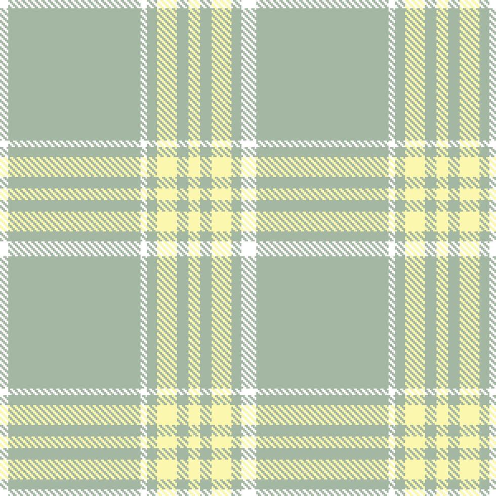 Modern Seamless Tartan in Neon Greenish Grey tones Textile Design Variant 978 vector