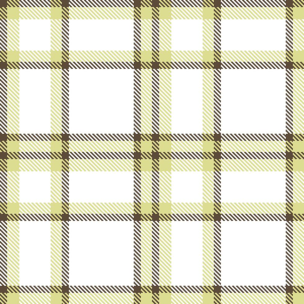 Dusty Dark Taupe Seamless Tartan with Dusty Light Khaki accents Textile Design vector