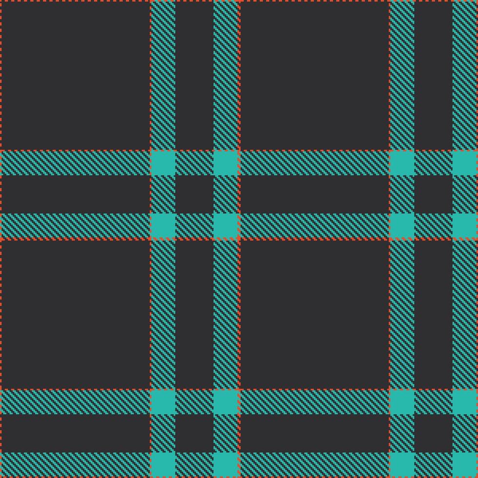 Modern Seamless Tartan in Dusty Tomato tones Textile Design vector