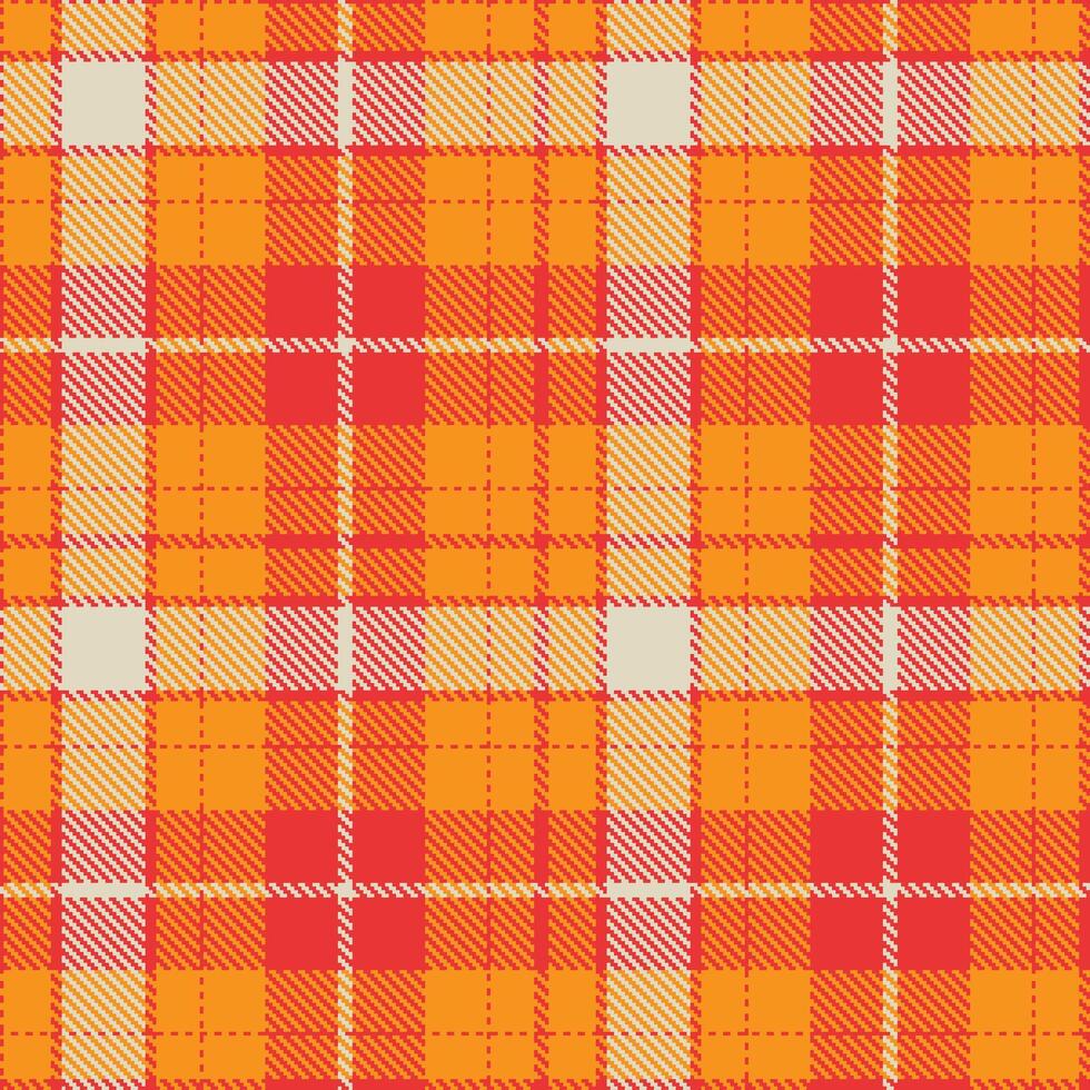 Modern Smoky Light Red Seamless Tartan Textile Design vector