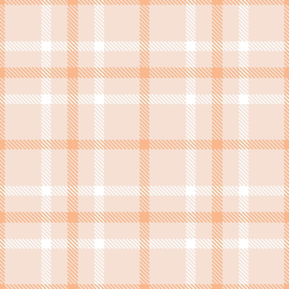 Modern Seamless Tartan in Muted Very Light Pink tones Textile Design vector
