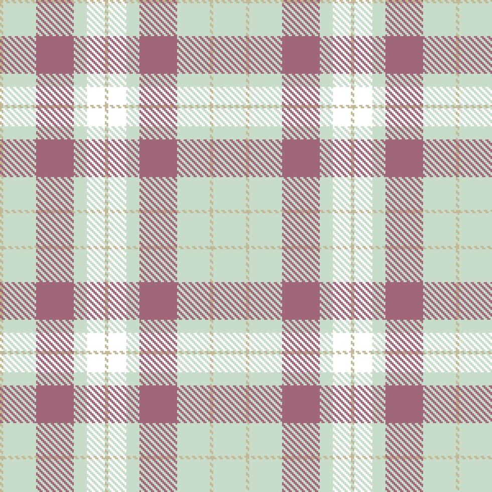 Light Light Grey and Vivid Putty Seamless Tartan Textile Design vector