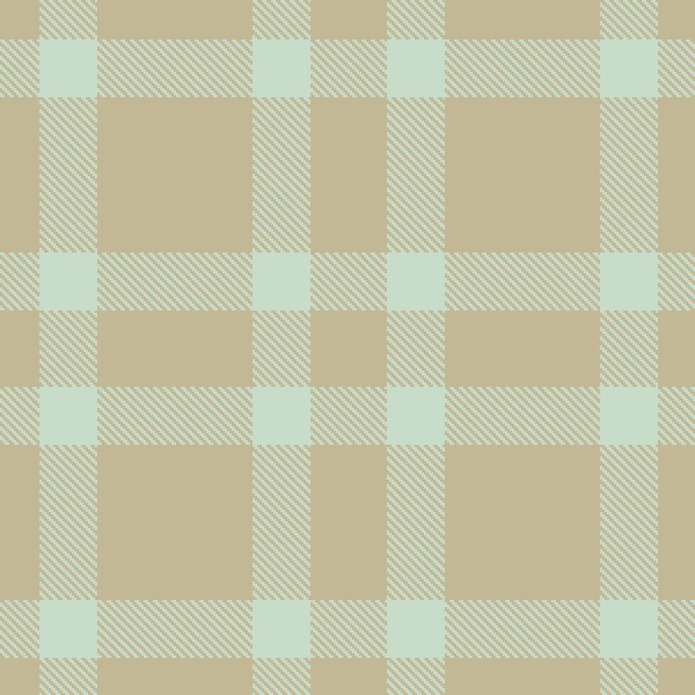 Bright Putty and Neon Light Grey Seamless Tartan Textile Design vector